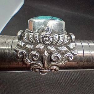 Huge Sterling Silver & TurquoiseRing